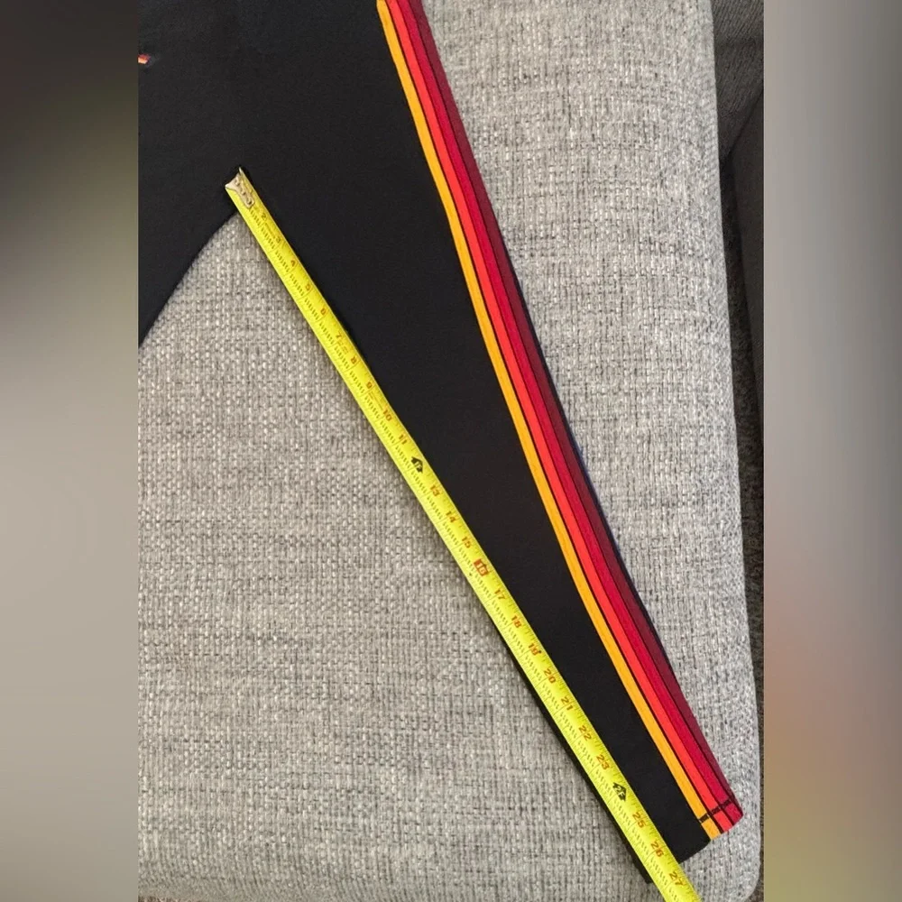 Aviator Nation 🌈 Black Rainbow Stripe Leggings & NWT Biker Shorts Size XS - Picture 9 of 14